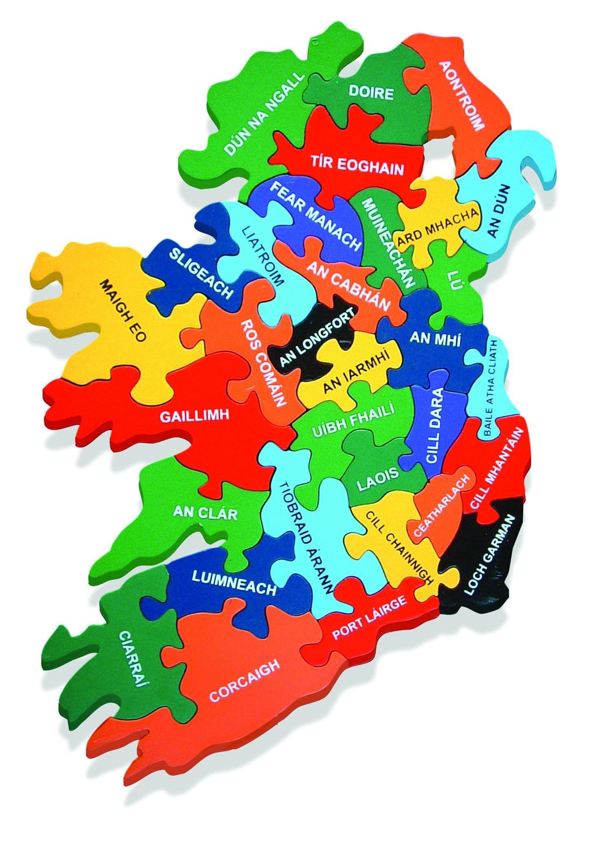 bản đồ của bản đồ của ai-len như irish