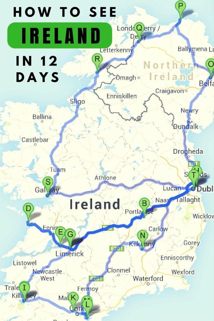nơi để truy cập ireland bản đồ
