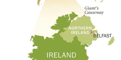 Bản đồ của đảo ngọc ireland