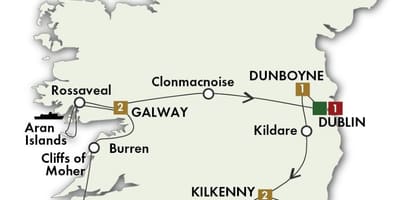 Bản đồ 0f ireland
