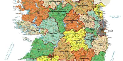 Bản đồ của cục ireland xem bản đồ