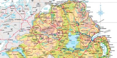 Bắc ireland trên bản đồ