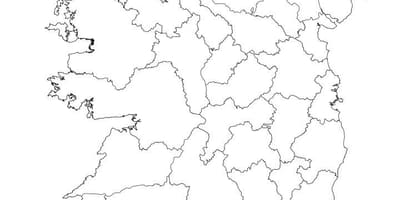 Ireland phác thảo bản đồ