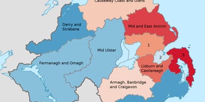 Bắc ireland trên bản đồ