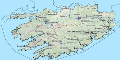 Chi tiết và bản đồ của phương tây ireland