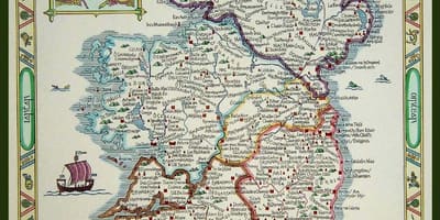 Bản đồ của thời trung cổ ireland